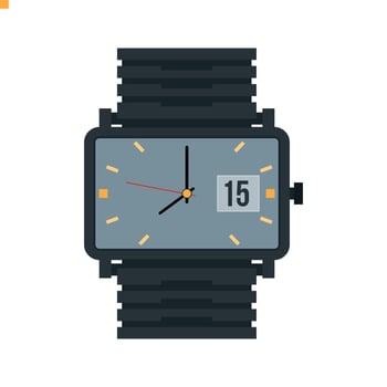 Sports Watch Flat Multicolor Icon vector