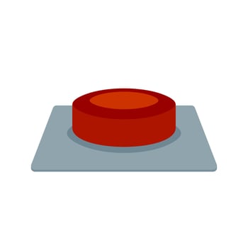 Button Flat Multicolor Icon vector