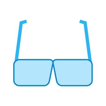 Glasses Flat Multicolor Icon vector