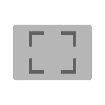 Aspect Ratio Flat Multicolor Icon vector