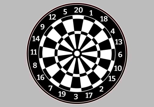 dart board vector