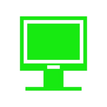 Television illustrated on a white background vector