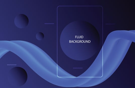 Background  Colorful gradient wave banner template with fluid wave shape design vector