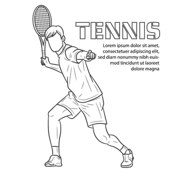 Tennis vector illustration