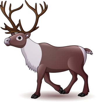 Illustration of Elk isolated on white background vector