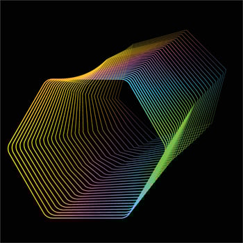 Vector Illustration of movement pattern of lines and shape geometric abstract background. EPS10.