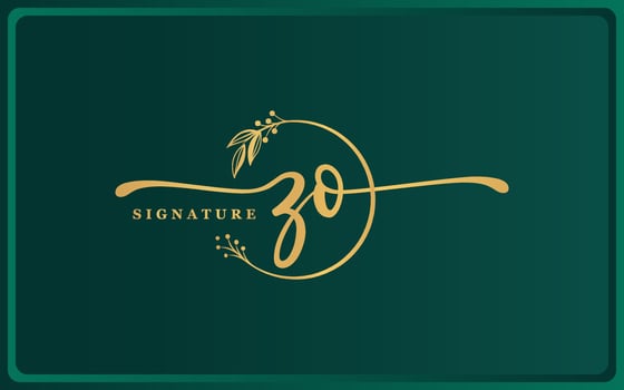 handwriting signature logo design isolated flower vector