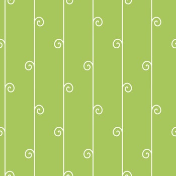 Seamless geometric pattern, vertical vine on green background, stripes abstract template, vector illustration