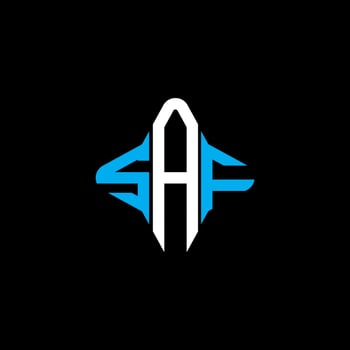 SAF letter logo creative design with vector graphic