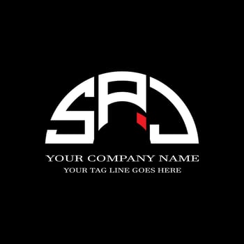 SPJ letter logo creative design with vector graphic