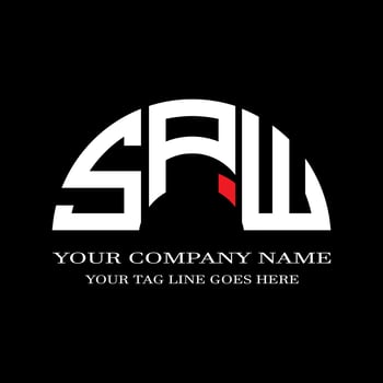 SPW letter logo creative design with vector graphic