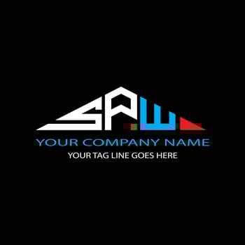 SPW letter logo creative design with vector graphic