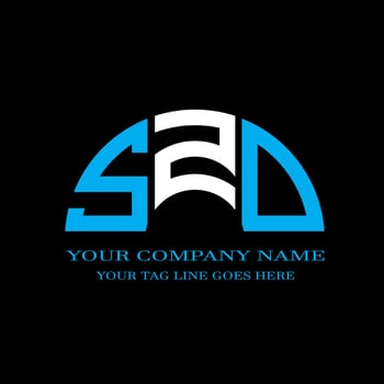 SZD letter logo creative design with vector graphic