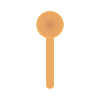 Kitchenware utensil. Wood Spoon vector illustration on white background