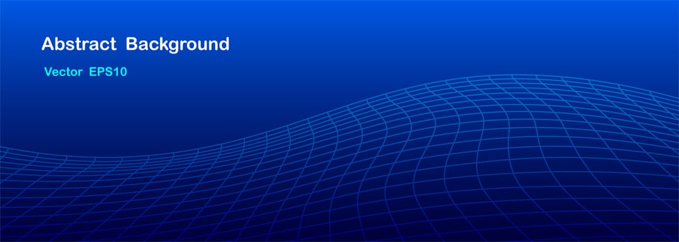 grid line blue abstract background vector