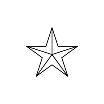 Stars, Night Thin Line Icon Vector Illustration Logo Template. Suitable For Many Purposes.