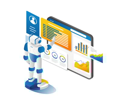 Robot in charge of optimizing seo vector