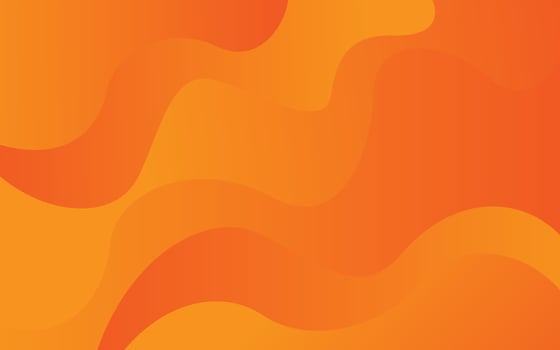 Abstract colorful orange wave background vector