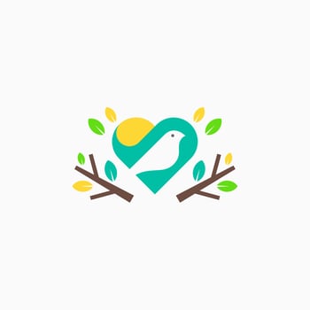 Love Bird Vector Illustration