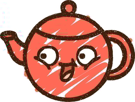 Teapot Chalk Drawing vector