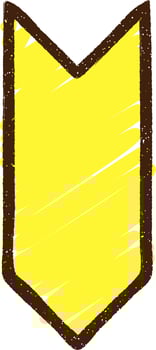Pointing Arrow Chalk Drawing vector