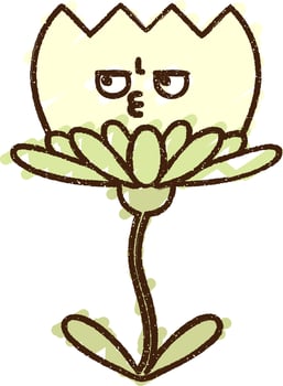 Flower Chalk Drawing vector