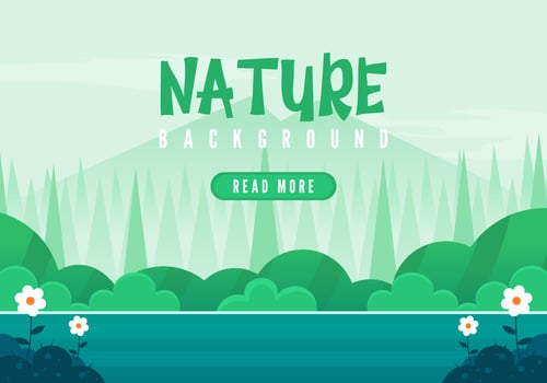 Nature green background vector illustration