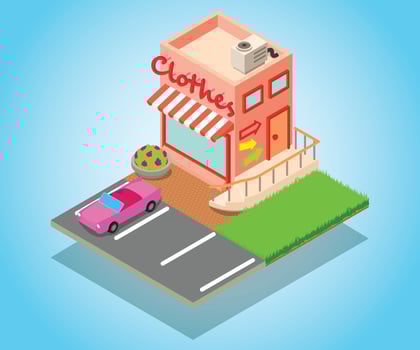 Clothes concept banner, isometric style vector