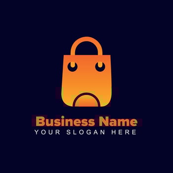 gradient logo for ecommerce Business vector