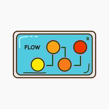 flowchart doodle vector illustration