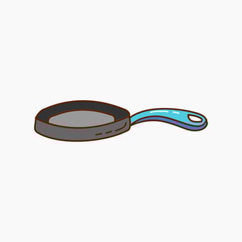Teflon doodle vector illustration