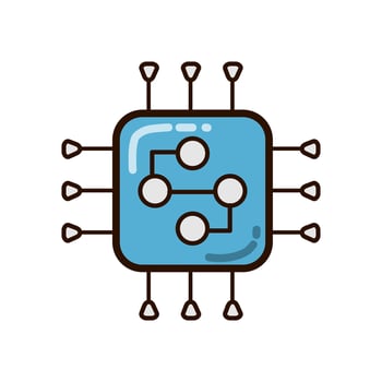 Technology chip vector illustration