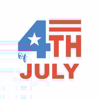 4th of July Independence Day Icon Style vector