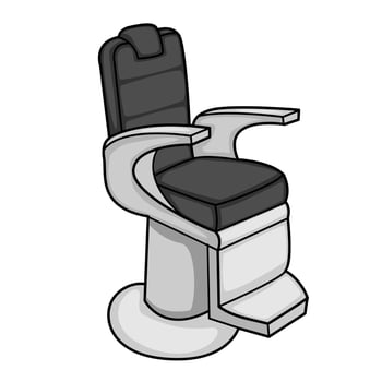 Barber chair vector illustration