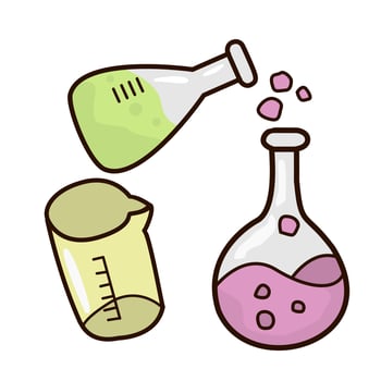 Laboratory glass icon vector