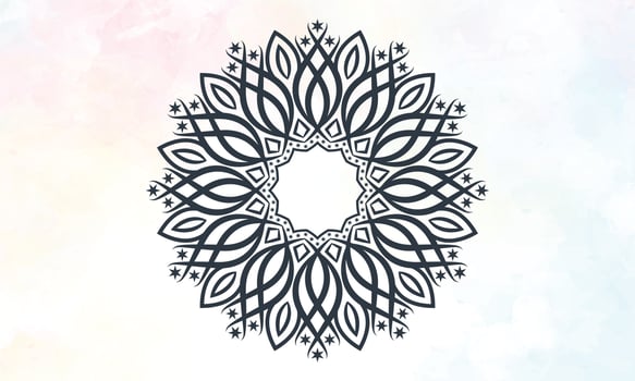 Mandala design. Ornamental round lace pattern. vector
