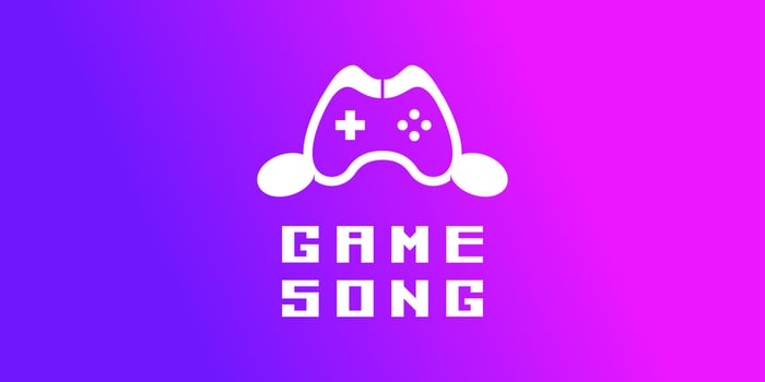 Illustration Console Game Song Note Music Joystick Musical Clef Treble Controller Vector Logo Design