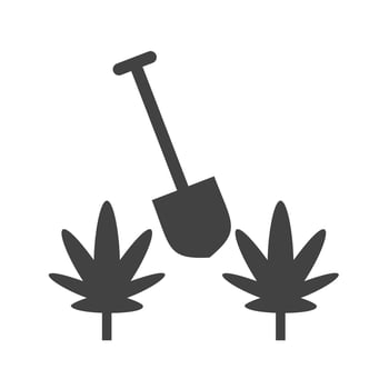 Plantation Glyph Black Icon vector