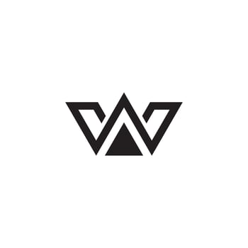 Initial letter W logo design vector template