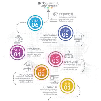 Timeline infographics design template with options, process diagram. vector