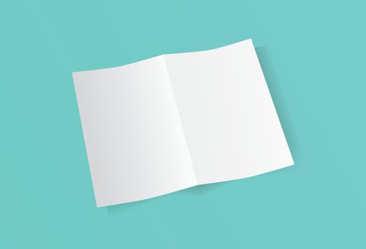 Realistic Book Magazine Paper Page Mockup Template Poster Banner Flyer Branding Presentation Showcase Advertisement vector