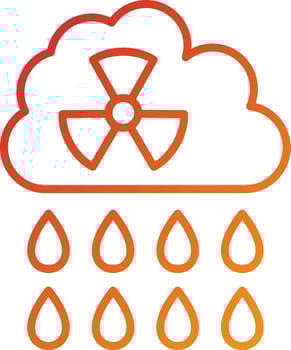 Acid Rain Icon Style vector