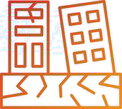 Earthquake Icon Style vector