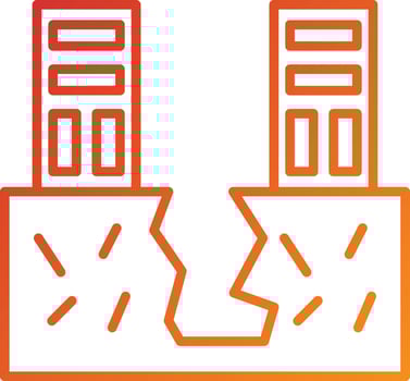 Land Sink Icon Style vector