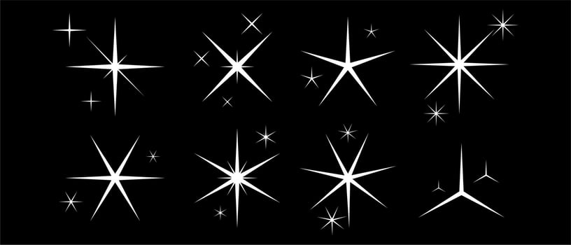 Minimalist Star Set Vector Design