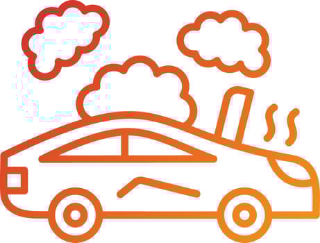 Broken Car Icon Style vector