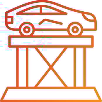Car Lift Icon Style vector