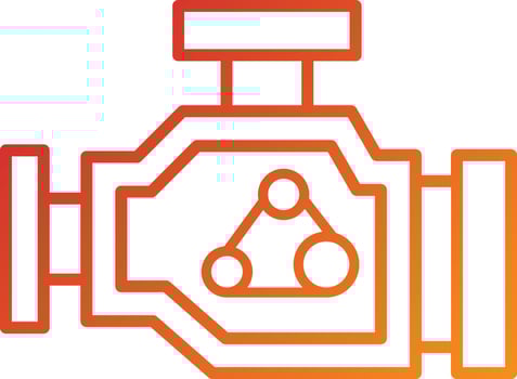 Engine Icon Style vector
