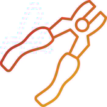 Pliers Icon Style vector