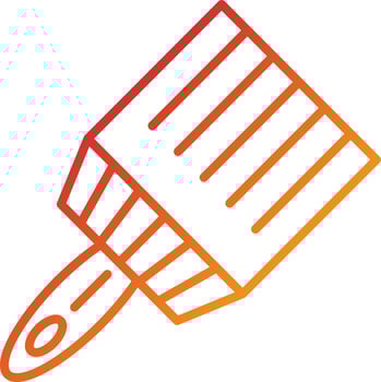 Paint Brush Icon Style vector